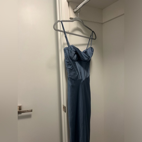 House of CB Myrna Blue Dress - Picture 2 of 8